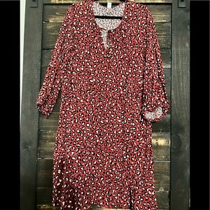 • Old Navy • Red Leopard Sundress •